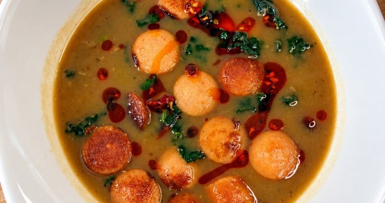 Caldo Verde – peruna-lehtikaalikeitto chorizolla